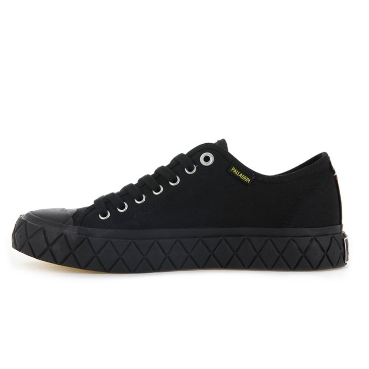 Palladium Palla Ace Canvas Low Tops Women's Sneakers Black | UK Y415-CEQ